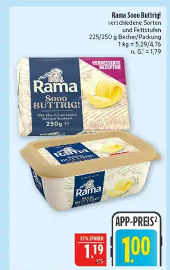 Marktkauf Rama sooo buttrig! Angebot