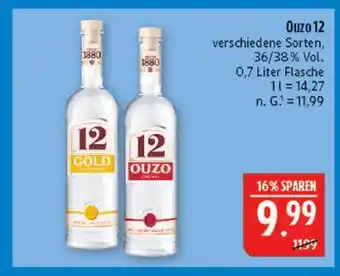Marktkauf Ouzo 12 gold Angebot