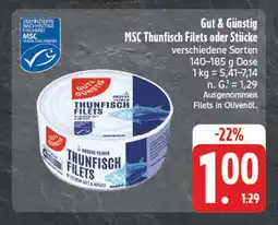 Edeka Gut & günstig msc thunfisch filets oder stücke Angebot