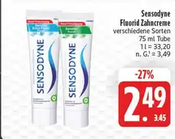 Edeka Sensodyne fluorid zahncreme Angebot