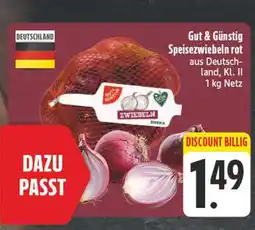 Edeka Gut & günstig speisezwiebeln rot Angebot