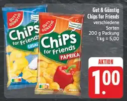 Edeka Gut & günstig chips for friends gesalzen Angebot