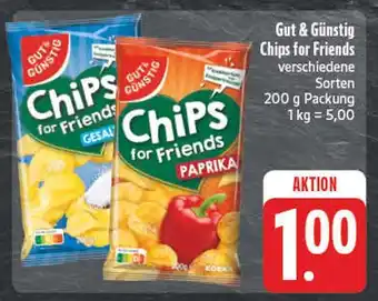Edeka Gut & günstig chips for friends gesalzen Angebot