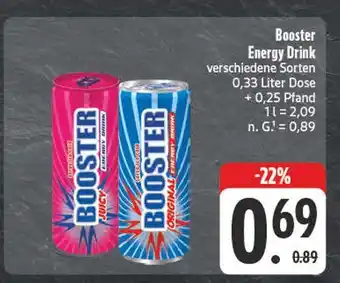 Edeka Booster energy drink original Angebot