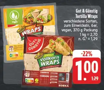 Edeka Gut & günstig tortilla wraps Angebot