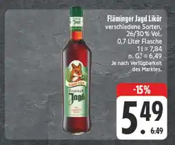 Edeka Fläminger jagd likör Angebot