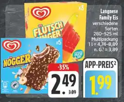 Edeka Langnese family eis flutsch finger Angebot