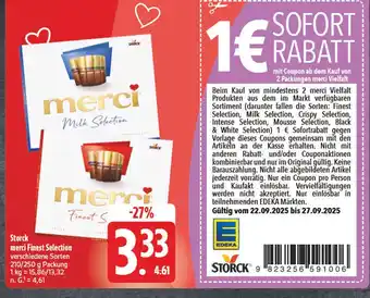 Edeka Storck merci finest selection Angebot
