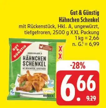 Edeka Gut & günstig hähnchen schenkel Angebot