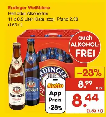 Netto Marken-Discount Erdinger weißbiere Angebot