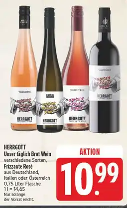 Edeka Herrgott unser täglich brot wein frizzante rosé Angebot