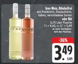 Edeka Bree wein, alkoholfrei Angebot