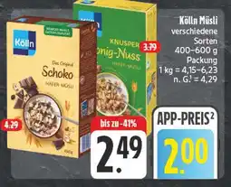 Edeka Kölln schoko hafer-müsli Angebot