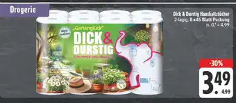 Edeka Gartenglück dick & durstig haushaltstücher Angebot