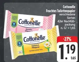 Edeka Cottonelle feuchtes toilettenpapier Angebot