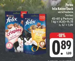 Edeka Purina felix crispies Angebot