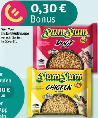 REWE Yum Yum Instant Nudelsuppe Angebot