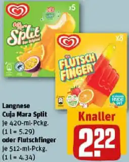 REWE Langnese Cuja Mara Split oder Flutschfinger Angebot