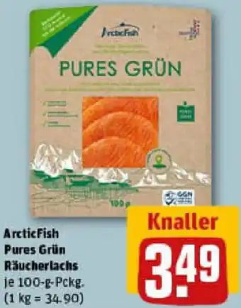 REWE ArcticFish Pures Grün Räucherlachs Angebot