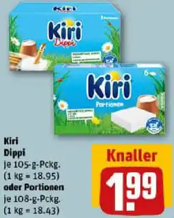 REWE Kiri Dippi oder Portionen Angebot