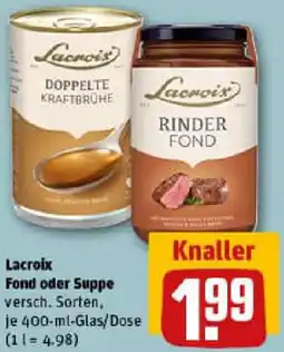 REWE Lacroix Fond oder Suppe Angebot