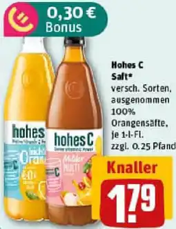 REWE Hohes C Saft Angebot