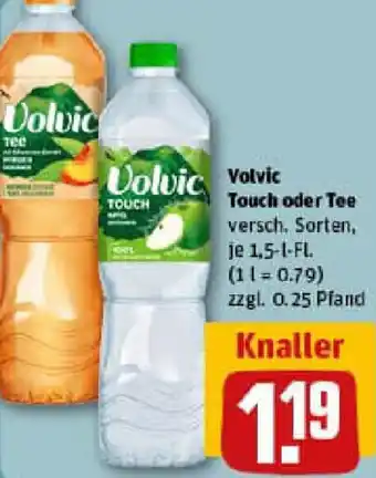 REWE Volvic Touch oder Tee Angebot
