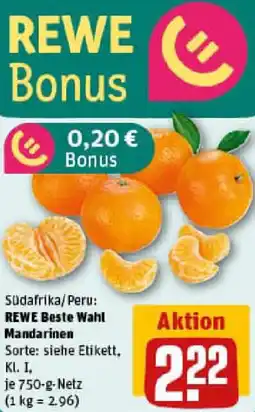 REWE REWE Beste Wahl Mandarinen Angebot