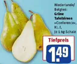 REWE Grüne Tafelbirnen Angebot