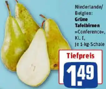 REWE Grüne Tafelbirnen Angebot