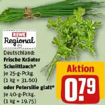 REWE Frische Kräuter Schnittlauch oder Petersilie glatt Angebot