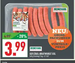 Marktkauf Heidemark geflügel-bratwurst xxl Angebot