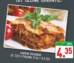 Marktkauf Lasagne bolognese Angebot