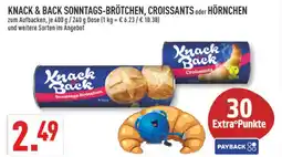 Marktkauf Knack & back sonntags-brötchen, croissants oder hörnchen Angebot