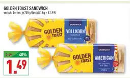 Marktkauf Golden toast sandwich vollkorn Angebot