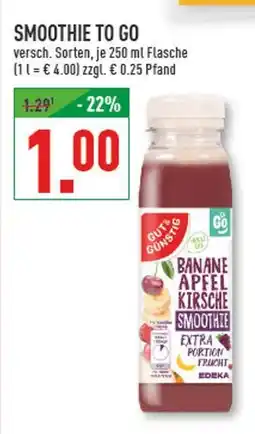 Marktkauf Edeka smoothie to go banane apfel kirsche Angebot
