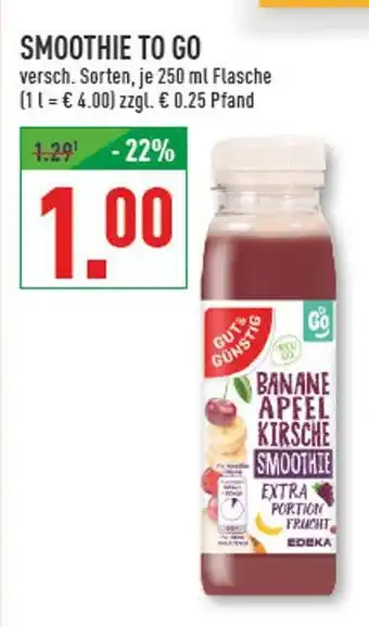 Marktkauf Edeka smoothie to go banane apfel kirsche Angebot