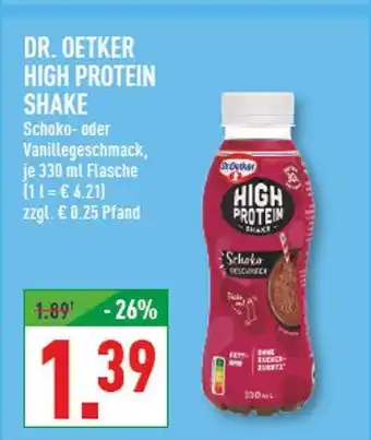 Marktkauf Dr. oetker high protein shake schoko Angebot