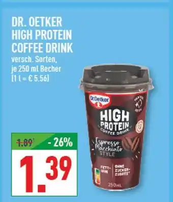 Marktkauf Dr. oetker high protein coffee drink Angebot