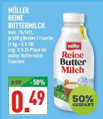 Marktkauf Müller reine buttermilch Angebot