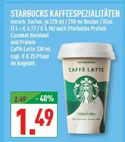 Marktkauf Starbucks protein caramel hazelnut Angebot