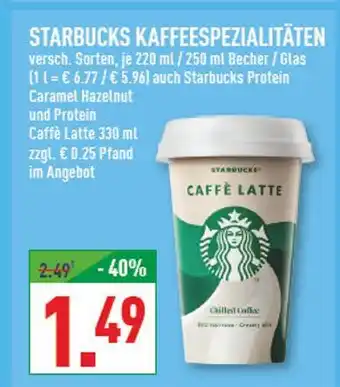 Marktkauf Starbucks protein caramel hazelnut Angebot