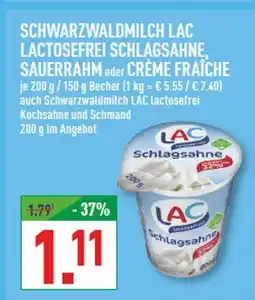 Marktkauf Schwarzwaldmilch lac schlagsahne Angebot