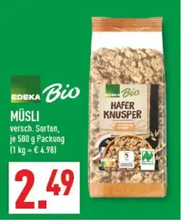 Marktkauf Edeka bio hafer knusper müsli Angebot