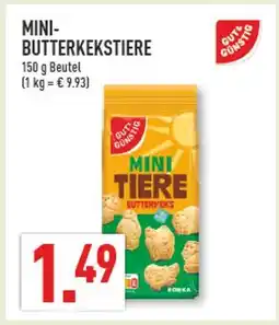 Marktkauf Gut & günstig mini-butterkekstiere Angebot