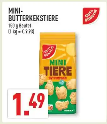 Marktkauf Gut & günstig mini-butterkekstiere Angebot