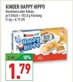Marktkauf Kinder happy hippo haselnuss Angebot