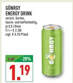 Marktkauf Gönrgy energy drink Angebot