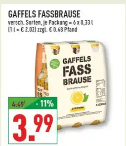 Marktkauf Gaffels fassbrause Angebot
