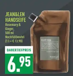 Marktkauf Jean&len handseife rosemary & ginger Angebot